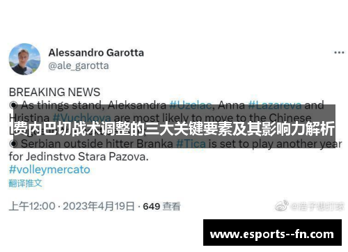 费内巴切战术调整的三大关键要素及其影响力解析 费内巴切战术调整的三大关键要素及其影响力解析